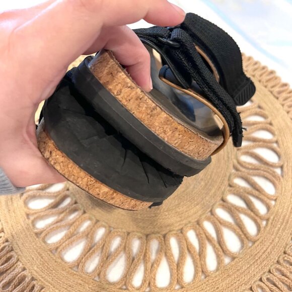 Zara Technical Sport Sandals Size EU 40 Black Tan Strappy - Picture 5 of 14